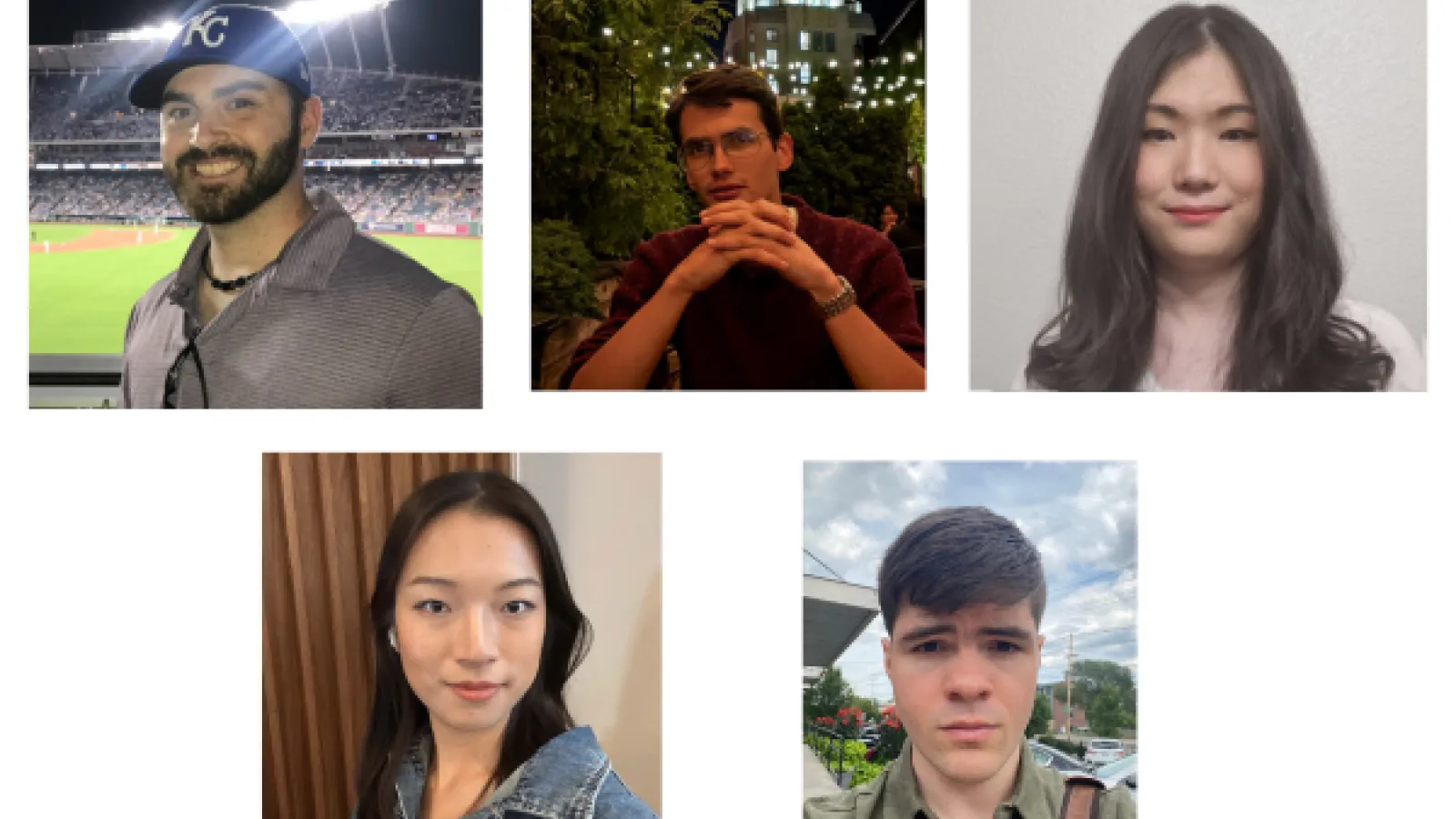 Five graduate students